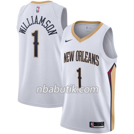 NBA Mænd Trøje New Orleans Pelicans Zion Williamson 1 Nike 2019-20 Association Edition Swingman